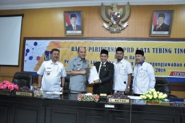 DPRD Tebing Tinggi sampaikan rekomendasi LKPJ KDH Tahun 2018