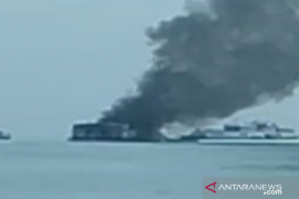 Kapal isap PT Timah Terbakar