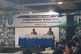 Bupati Bangka minta 244 CPNS disiplin ikuti pelatihan dasar (video)