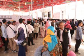 Lebih dari 7.000 WNI di Mesir lakukan pencoblosan di KBRI Kairo.