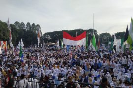 Kampanye akbar Prabowo-Sandi di Tangerang Banten diawali senam sehat