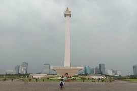 Monas selenggarakan pertunjukan air mancur saat pelaksanaan Pemilu