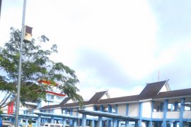 Terminal induk Banjarmasin sepi penumpang.