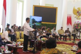 President Joko Widodo led a plenary cabinet meeting at the Bogor Palace