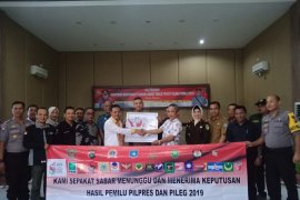 Polres Bangka Barat deklarasi damai pascapemilu 2019