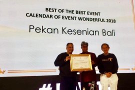 Kemenpar berikan penghargaan terbaik untuk Pesta Kesenian Bali