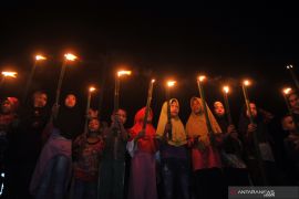 Pawai obor sambut ramadhan