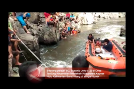 Pencarian pelajar SD yang hilang di Sungai Suruk