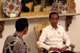 AHY ngobrol dengan Jokowi di ruang kerja Presiden