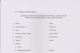 Satu petugas KPPS di Donggala meninggal dunia