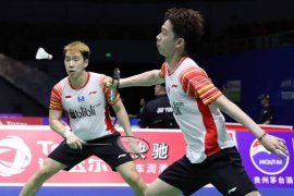 Kevin/Marcus sumbang poin pertama di laga pembuka Piala Sudirman