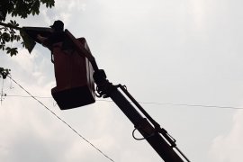 PJU di jalur alternatif mudik Sukabumi-Bogor mulai diperbaiki