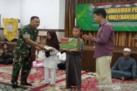 Koramil Banjarmasin Barat sambangi Panti Asuhan Sentosa