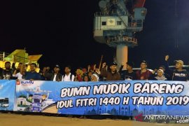 PT Timah sambut kedatangan ratusan mahasiswa-masyarakat "BUMN Mudik Bareng"