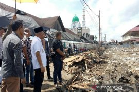Wahid tinjau proyek pembangunan Pasar Alabio
