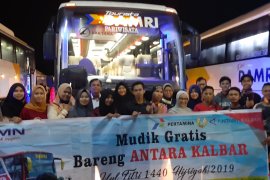 Antara Kalbar lepas mahasiswa mudik gratis 2019