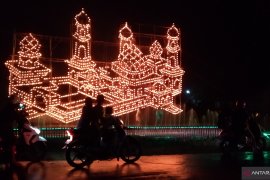 Kota Bengkalis gemerlap Lampu Colok 27 Ramadhan