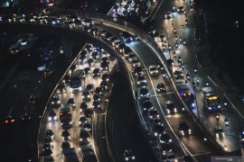 Arus mudik tol dalam kota Jakarta