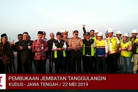 Video - Jembatan Tanggulangin dioperasikan