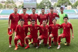 Babak pertama, Timnas U-22 Indonesia tahan China tanpa gol