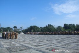 Pemkab Siak laksanakan apel bersama perdana setelah libur lebaran.