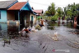 Banjir rendam puluhan rumah warga di Kotawaringin Barat, Kalteng