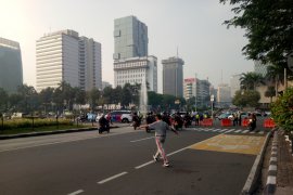 Ini kondisi Jalan Medan Merdeka Barat jelang sidang PHPU di MK