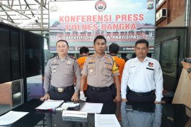 Polisi Bangka berhasil amankan empat pelaku kejahatan