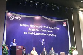 CHRM2 Unej gelar konferensi pengawasan pascalegislatif di Myanmar