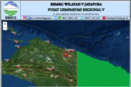 Gempa bumi 4,8 SR guncang  Kabupaten Jayapura