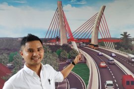 Sei Alalak Bridge, the first curved bridge in Indonesia