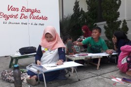 Puluhan siswa Bangka Barat ikuti lomba menggambar tokoh Republik