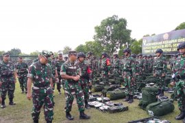 Pangdam Sriwijaya lihat kesiapan satgas pengaman wilayah perbatasan