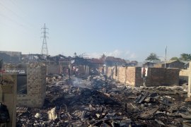 Dalam empat jam, 106 rumah hangus terbakar di Palembang