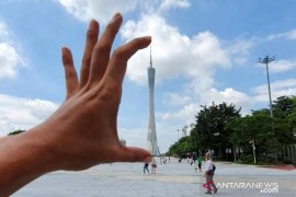 Nikmati kota "kembaran" Surabaya dari Canton Tower (Video)