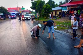 Motor sempat selip, Ibu dan anak tewas tergilas truk Hino