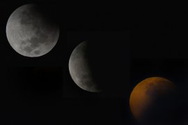 Gerhana bulan sebagian terlihat dari Denpasar
