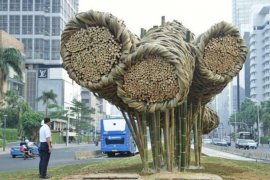 Tanggapan masyarakat pasca-pembongkaran bambu "Getah-Getih" di Bundaran HI