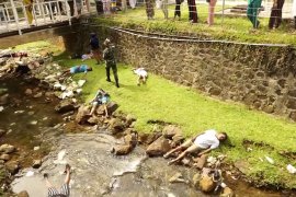 Simulasi penanganan gawat darurat bencana banjir bandang di Papua