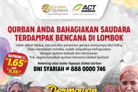 Global Qurban-ACT distribusikan daging untuk pengungsi korban gempa di Lombok