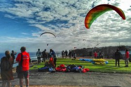 16-18 Agustus, kejuaraan paralayang Asia 2019 diadakan di Pantai Pandawa