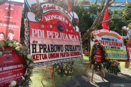 Prabowo hadir di Kongres V PDI Perjuangan