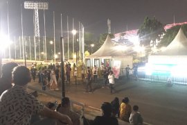 Suasana jelang konser Machine Gun Kelly di Senayan