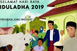 Presiden Jokowi sampaikan ucapan selamat  Idul Adha 1440 H