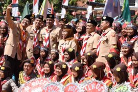 Gubernur Khofifah dukung Program Pramuka Prasiaga
