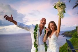 Dwayne "The Rock" Johnson resmi nikahi Lauren Hashian