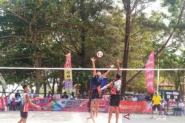 Atlet Voli Pasir pasangan putra dan putri Babel berhasil masuk delapan besar