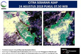 584 titik panas indikasi Karhutla "kepung" Sumatera, Riau terbanyak