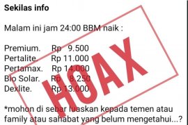 Kenaikan harga BBM hoaks