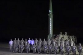 Pakistan latihan peluncuran rudal di tengah ketegangan dengan India